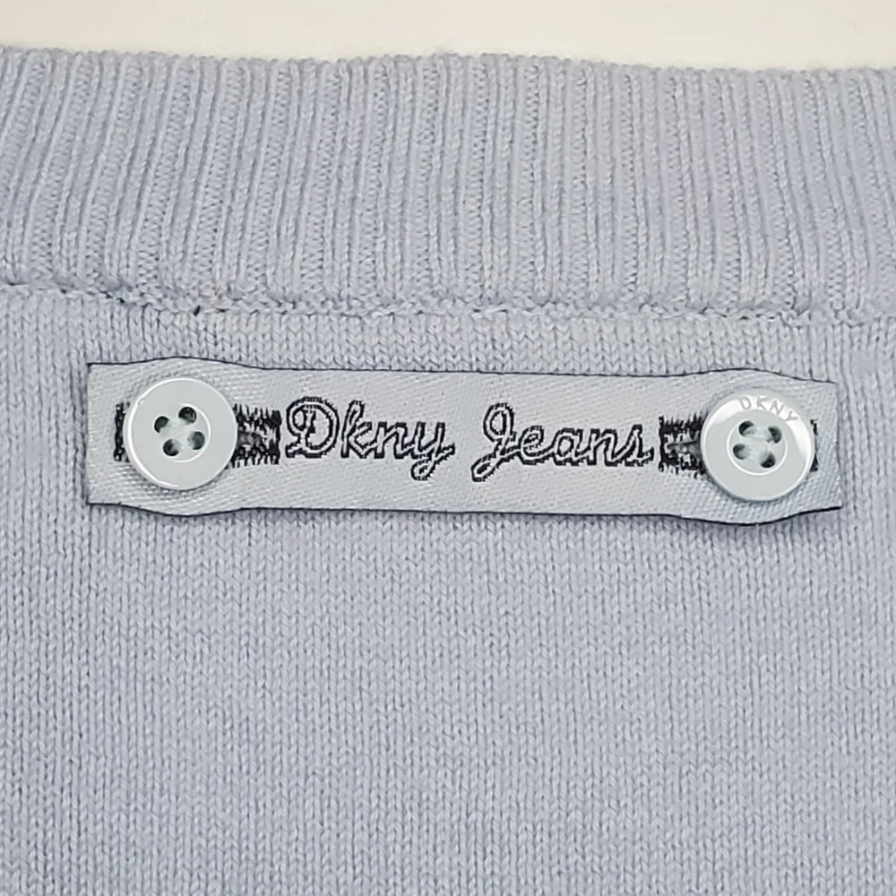 DKNY Jeans -Size M - Light Blue Casual Sweater - Picture 5 of 9